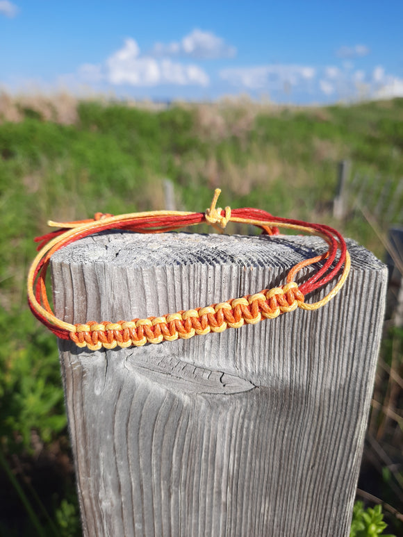 Handwoven Macrame Adjustable Cord Bracelet