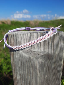 Handwoven Macrame Adjustable Cord Bracelet