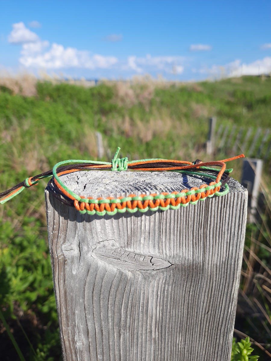 Handwoven Macrame Adjustable Cord Anklet – Borders Beach Shop