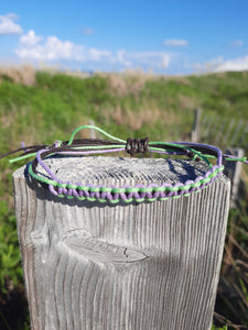 Handwoven Macrame Adjustable Cord Bracelet