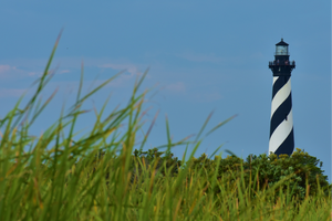 Cape Hatteras Lighthouse through the Marsh