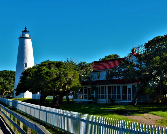 Ocracoke Lighthouse and Keepers Quarters